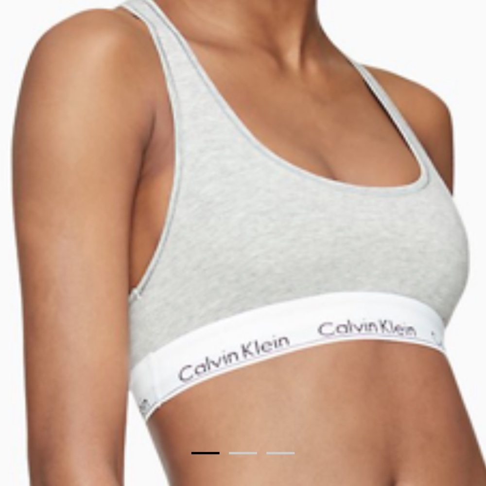 calvin klein bra gray